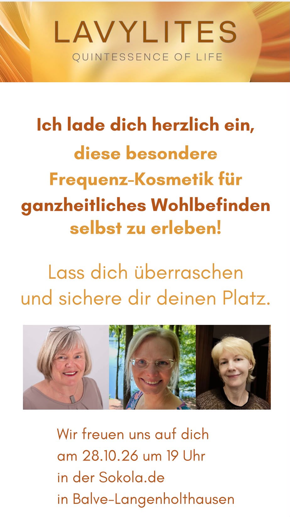 Einladung zum Lavylites-Erlebnisabend am 28.10.2026, Sokola.de in Balve-Langenholthausen